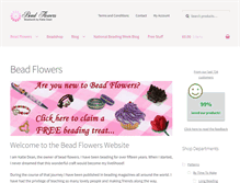Tablet Screenshot of beadflowers.co.uk